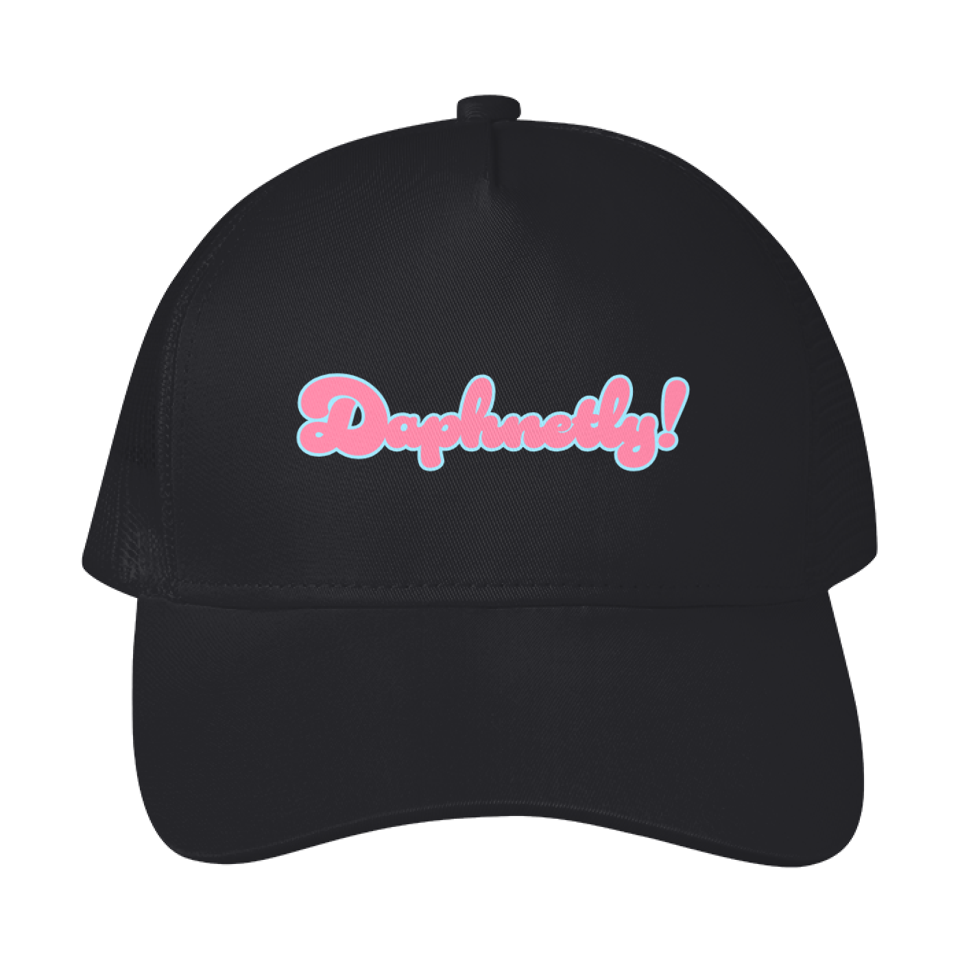 DAPHNETLY! Black Mesh SnapBack