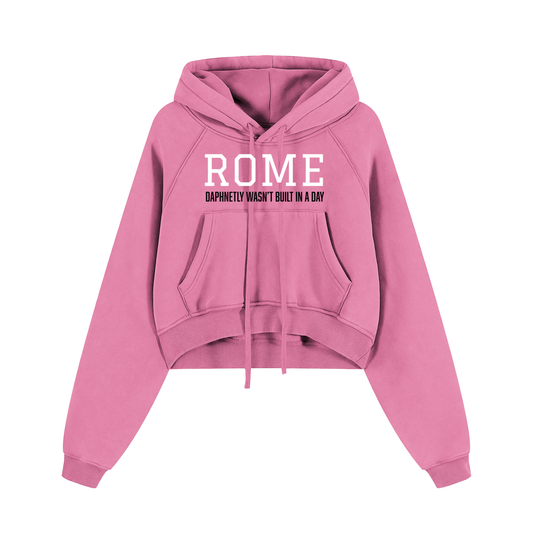 ROME DWBD Snow Washed Cropped Hoodie