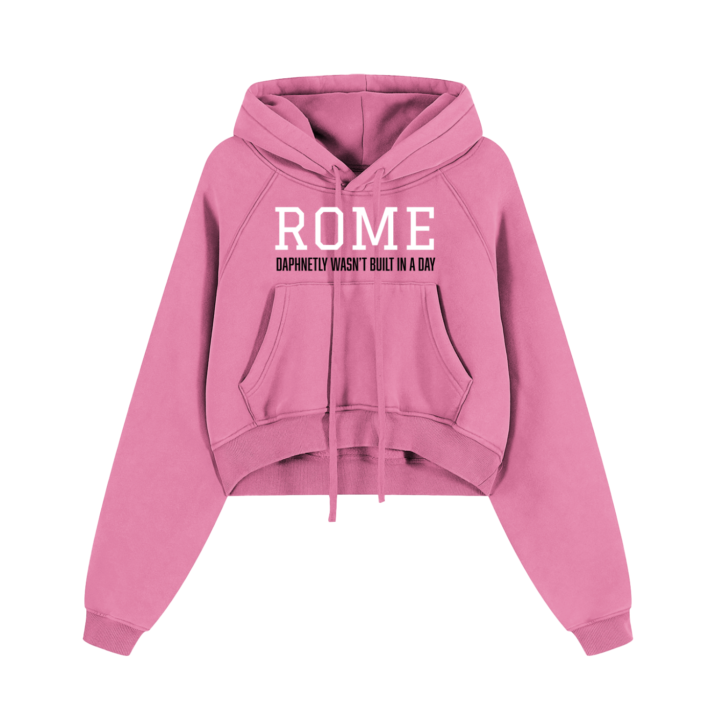 ROME DWBD Snow Washed Cropped Hoodie