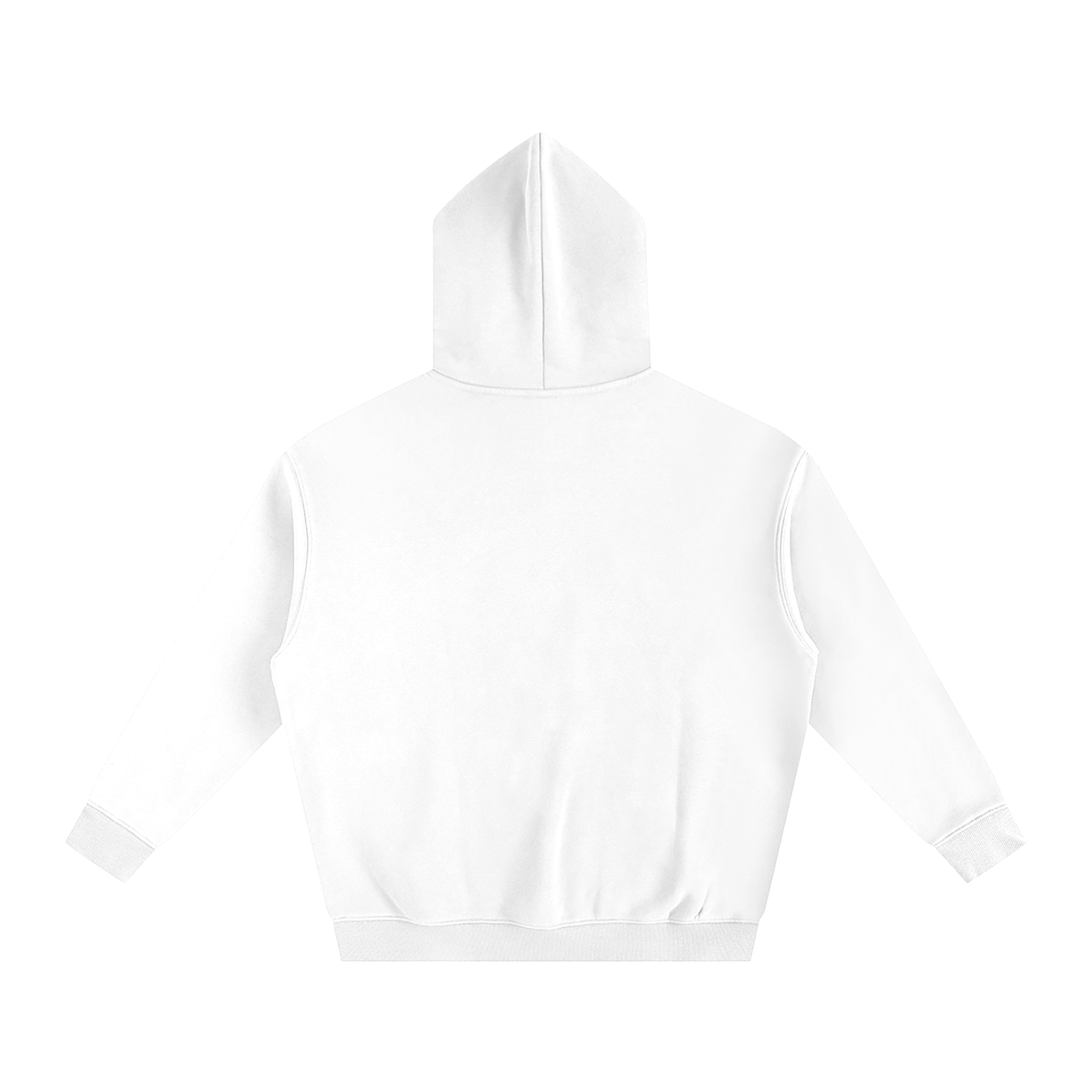 ROME White Oversize Fleeced Hoodie