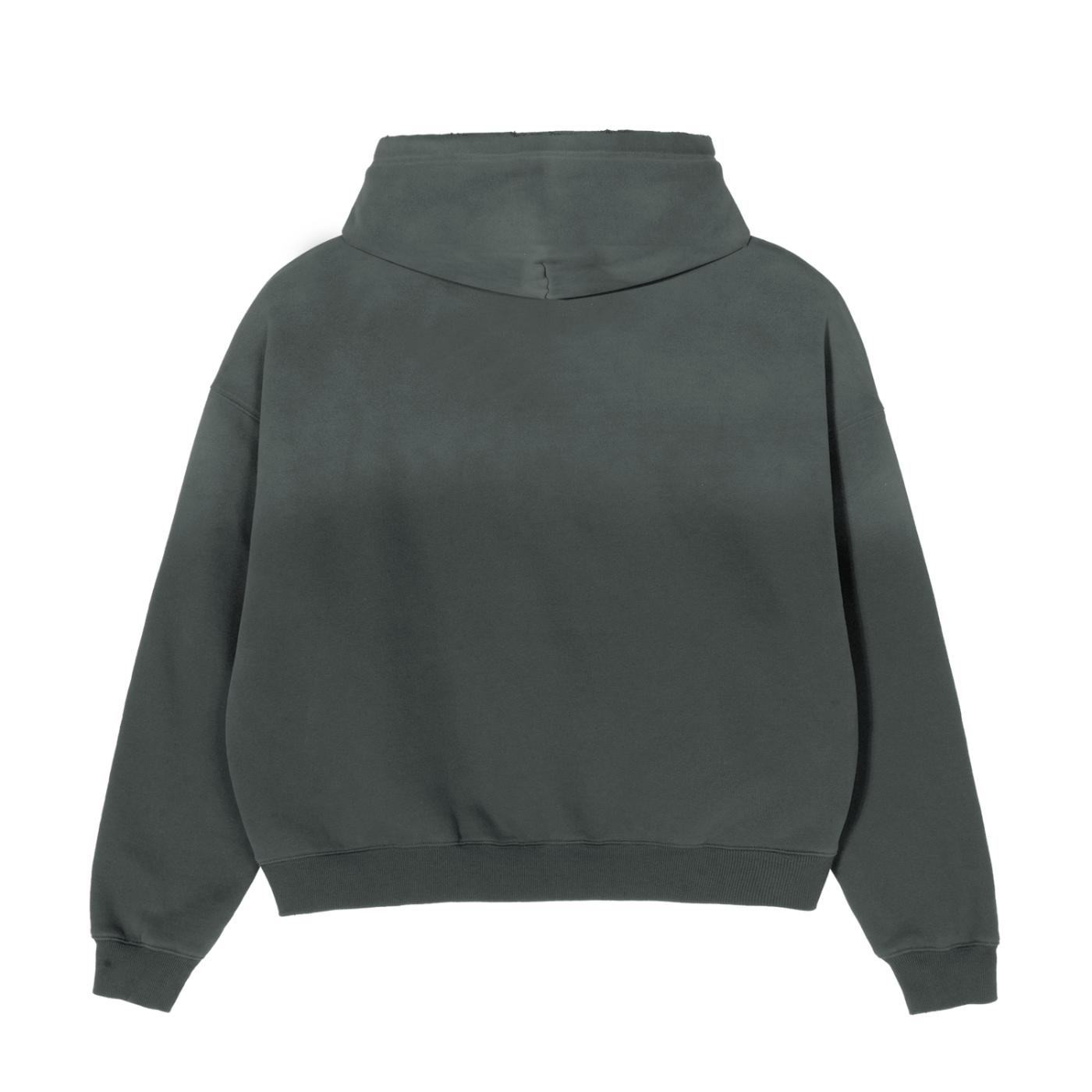 DAPHNETLY FABULOUS Grey Frayed Sunfade Boxy Hoodie