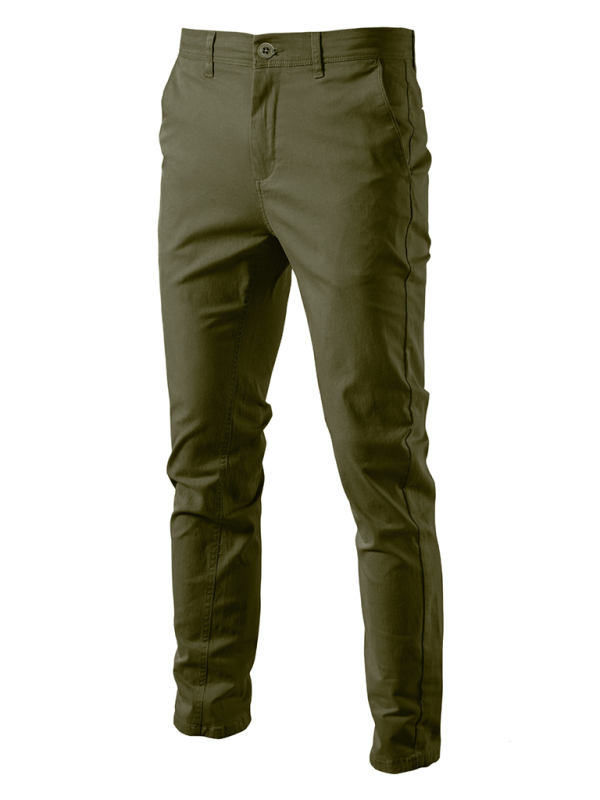 Men's casual all-match solid color casual pants