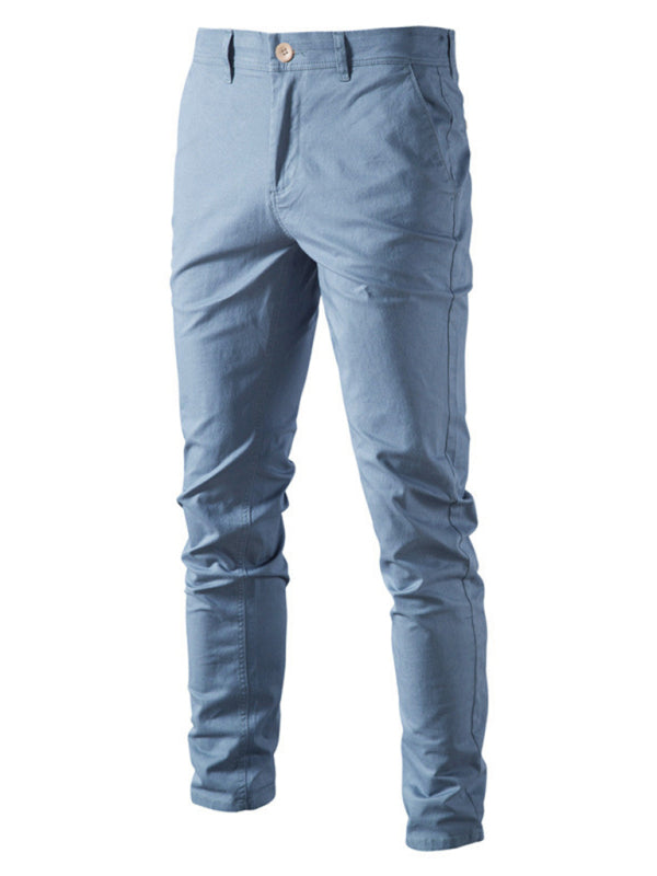 Men's casual all-match solid color casual pants