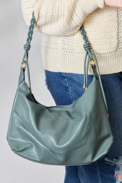 SHOMICO Braided Strap Shoulder Bag